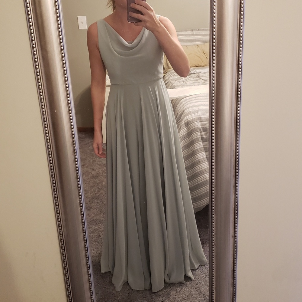 Jenny Yoo Liana Bridesmaid Dress- Sea Glass